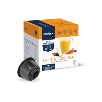 10 CAPSULE LATTE & CURCUMA GIMOKA DOLCE GUSTO