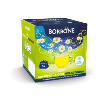 16 CAPSULE DOLCE GUSTO BORBONE CAMOMILLA MELATONINA