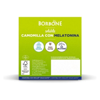 16 CAPSULE DOLCE GUSTO BORBONE CAMOMILLA MELATONINA