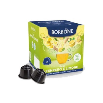 16 CAPSULE ZENZERO E LIMONE DOLCE GUSTO BORBONE