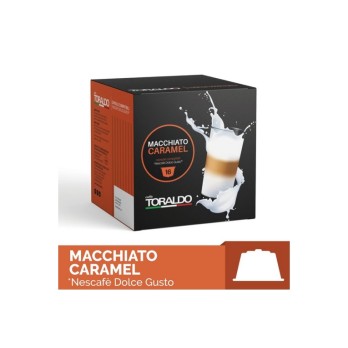 16 CAPSULE DOLCE GUSTO CARAMEL MACCHIATO TORALDO