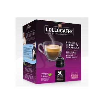 50 CAPSULE LOLLO DOLCE GUSTO DEK