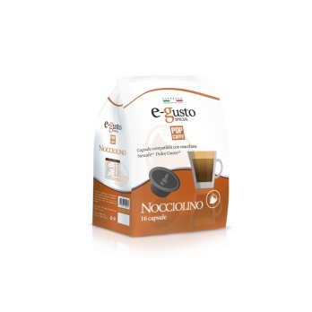 16 CAPSULE NOCCIOLINO  DOLCE GUSTO EGUSTO POP