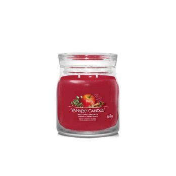 CANDELA IN GIARA MEDIA RED APPLE WREATH