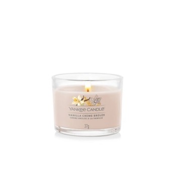 CANDELA VOTIVE IN VETRO SINGOLA CRÈME BRÛLÉE