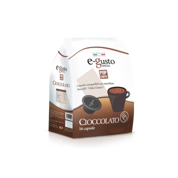 16 CAPSULE CIOCCOLATO DOLCE GUSTO EGUSTO POP