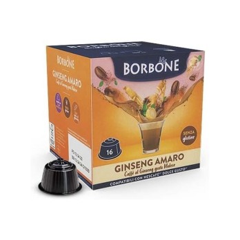 16 CAPSULE DOLCE GUSTO GINSENG AMARO BORBONE