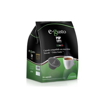 16 CAPSULE DOLCE GUSTO EGUSTO CREMOSO POP CAFFE'