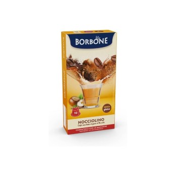 10 CAPSULE NOCCIOLINO RESPRESSO BORBONE (NESPRESSO)