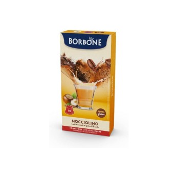 10 CAPSULE NOCCIOLINO RESPRESSO BORBONE (NESPRESSO)