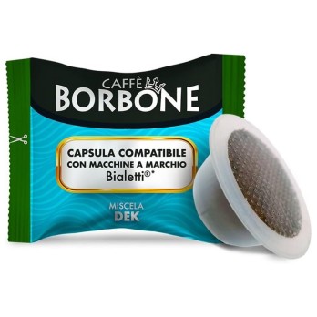 100 CAPSULE BIALETTI BORBONE DEK