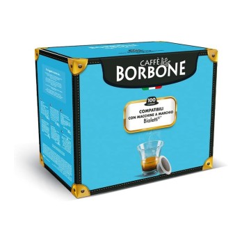 100 CAPSULE BIALETTI BORBONE DEK