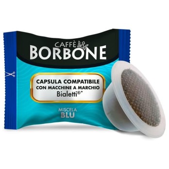 100 CAPSULE BIALETTI BLU BORBONE