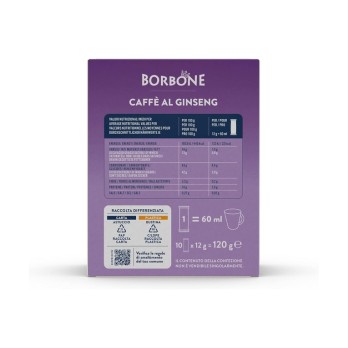 10 STICK CAFFE' AL GINSENG BORBONE