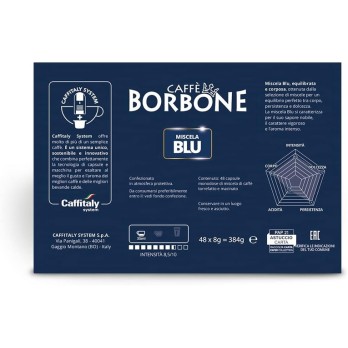 10 CAPSULE CAFFITALY MISCELA BLU BORBONE