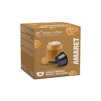 16 CAPSULE DOLCE GUSTO AMARETTO ITALIAN COFFEE