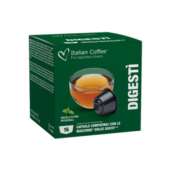 16 CAPSULE DIGESTI DOLCE GUSTO ITALIAN COFFEE